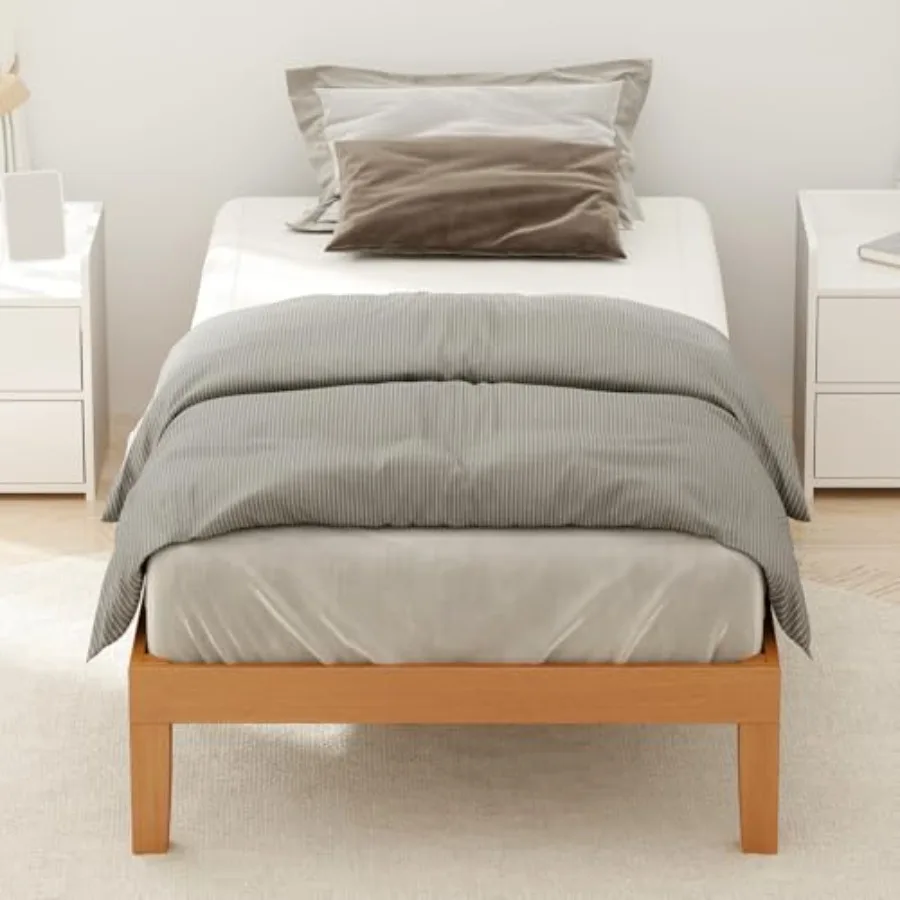 Twin Size Wood Platform Bed Frame Solid 700LBS Heavy Duty Bed Base with Wooden Slat Support Sturdy Stylish and Noise-Free Desig
Twin Size Wood Platform Bed Frame Solid 700LBS Heavy Duty Bed Base with Wooden Slat Support Sturdy Stylish and Noise-Free Desig