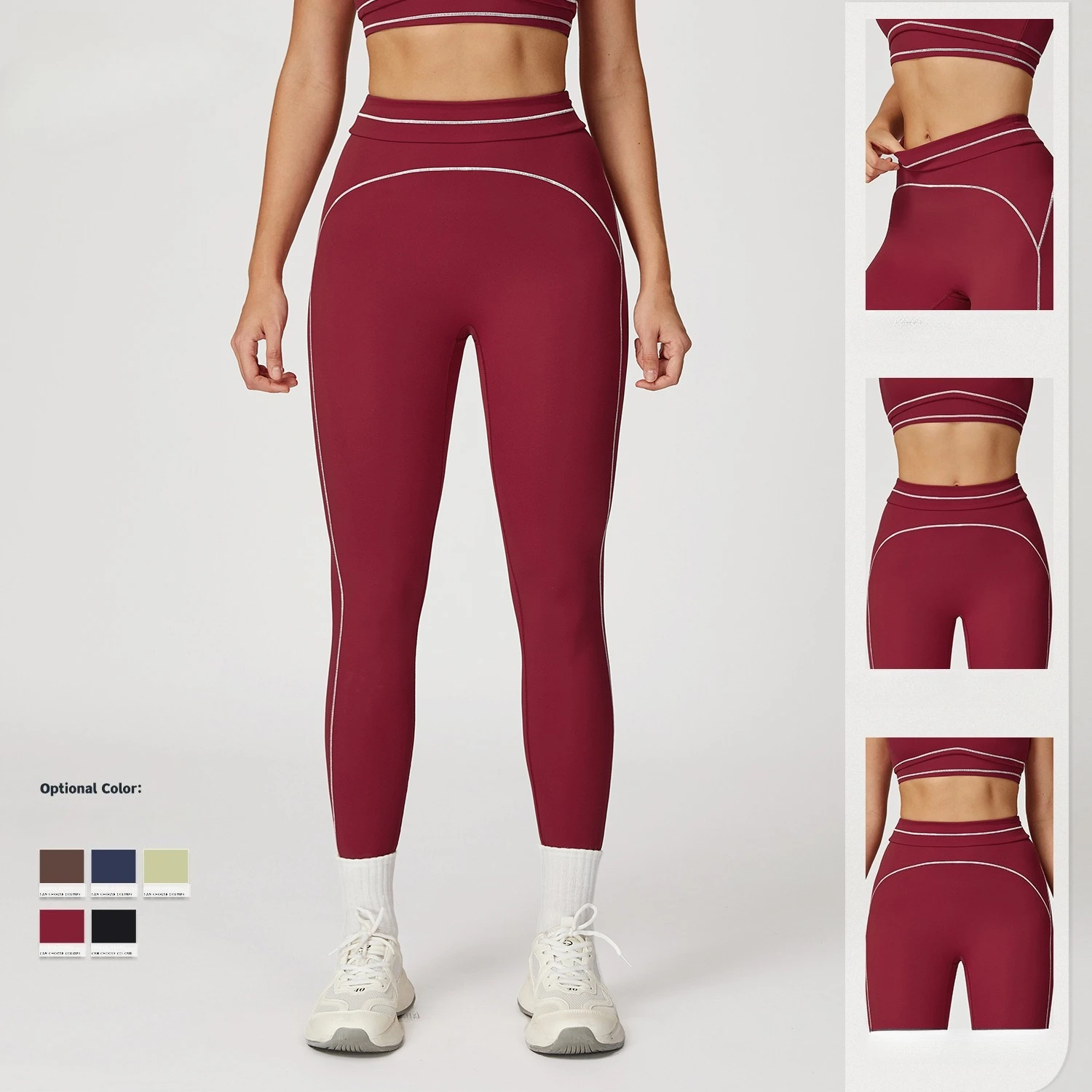 Mileegilr High Waist Women Yoga Pants Quick Dry Sports Leggings Color Contrast Gym Fitness Tights Hip Lift Fall Workout Pants
Mileegilr High Waist Women Yoga Pants Quick Dry Sports Leggings Color Contrast Gym Fitness Tights Hip Lift Fall Workout Pants