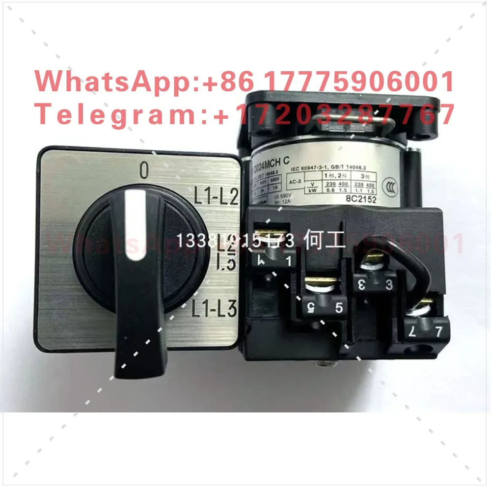 Universal transfer switch K1D024MCHC for voltage measurement 4 pairs of touchpoints 12A opening 22 with 0 position
Universal transfer switch K1D024MCHC for voltage measurement 4 pairs of touchpoints 12A opening 22 with 0 position