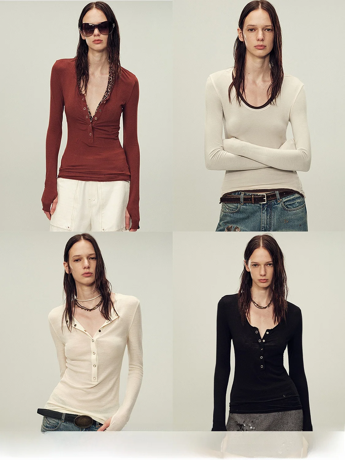 Футболка ZhiEn Fu для ранней осени, базовая, приталенная, однотонная, универсальная, базовый слой, 2 варианта расцветки, повседневная, стильная
Футболка ZhiEn Fu для ранней осени, базовая, приталенная, однотонная, универсальная, базовый слой, 2 варианта расцветки, повседневная, стильная