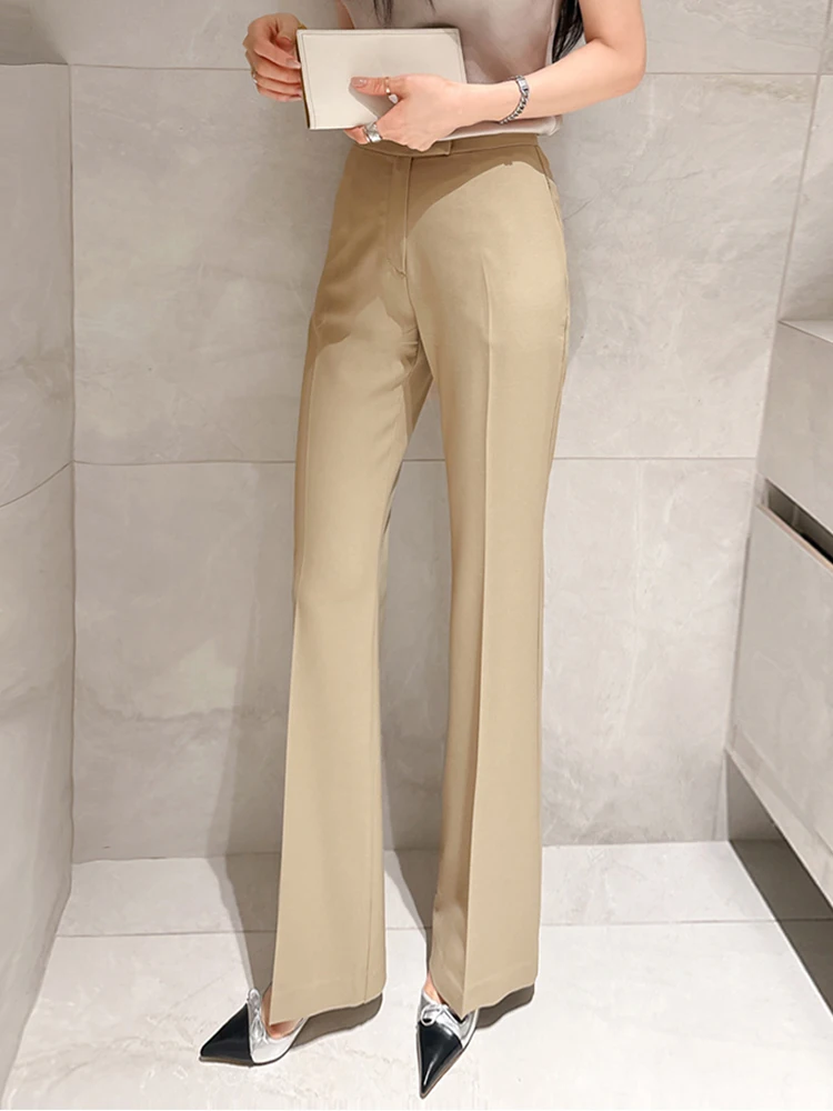 Khaki Color High Waist Drapey Casual Pants Women's Spring Summer New Sle Slimming Flared Suit Pants Commute Sle Zipper Cl...
Khaki Color High Waist Drapey Casual Pants Women's Spring Summer New Sle Slimming Flared Suit Pants Commute Sle Zipper Cl...