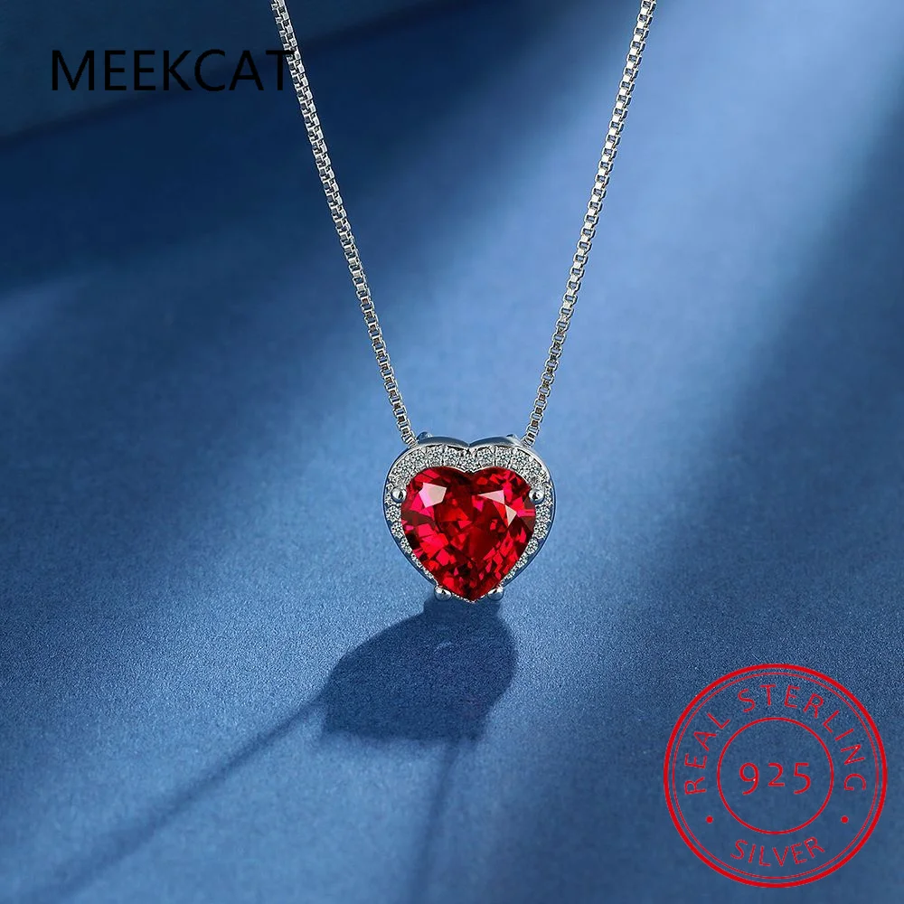 Heart Red Natural Garnet Created Ruby 925 Sterling Silver Pendant Necklace for Women Fashion Gemstone Jewelry Colar de Prata
Heart Red Natural Garnet Created Ruby 925 Sterling Silver Pendant Necklace for Women Fashion Gemstone Jewelry Colar de Prata