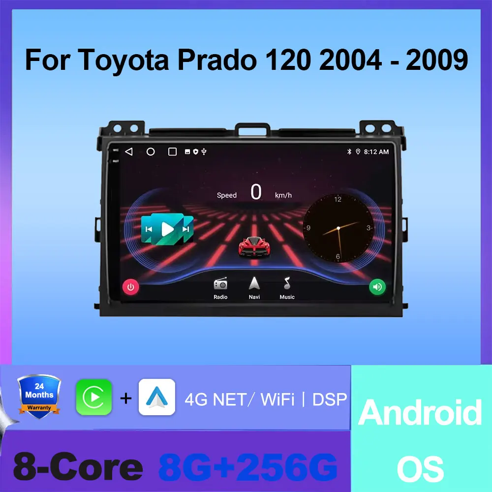 4G WIFI Android Auto radio For Toyota Prado 120 2004 - 2009 Car stereo Multimedia Player Wireless Carplay GPS Navigation Tools
4G WIFI Android Auto radio For Toyota Prado 120 2004 - 2009 Car stereo Multimedia Player Wireless Carplay GPS Navigation Tools