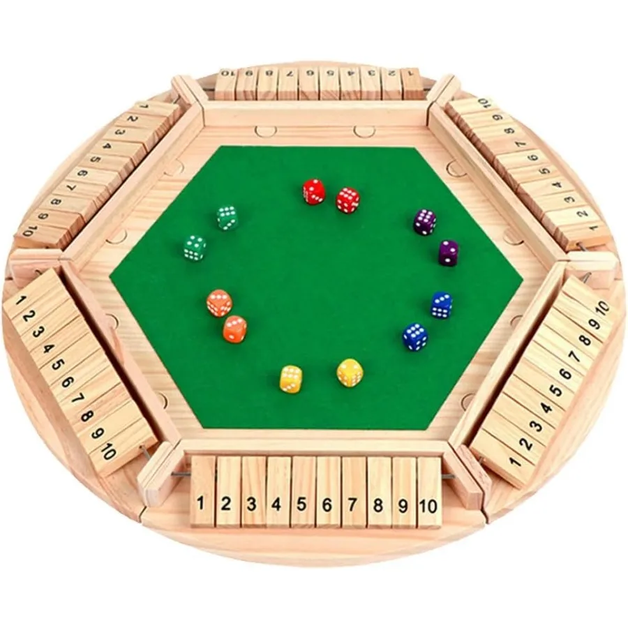 Shut The Box Game: Wooden Board Math Game for 26 Players with 212 Dice Ideal Educational Family Night Entertainment Classic Pub
Shut The Box Game: Wooden Board Math Game for 26 Players with 212 Dice Ideal Educational Family Night Entertainment Classic Pub