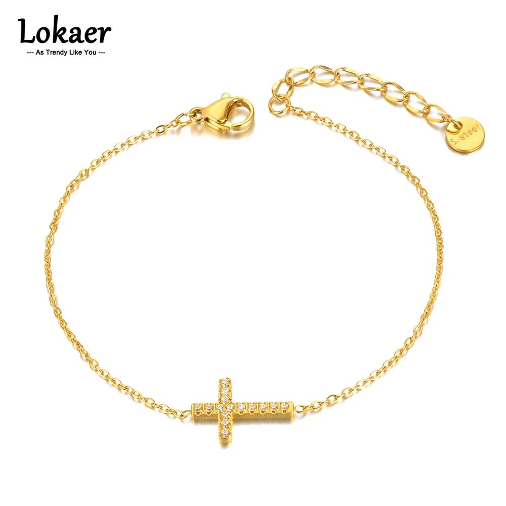 Lokaer Religious Cross Charm Bracelets For Women Men Classic Stainless Steel Cubic Zirconia Luxury Jewelry Pulseras Mujer B23005
Lokaer Religious Cross Charm Bracelets For Women Men Classic Stainless Steel Cubic Zirconia Luxury Jewelry Pulseras Mujer B23005