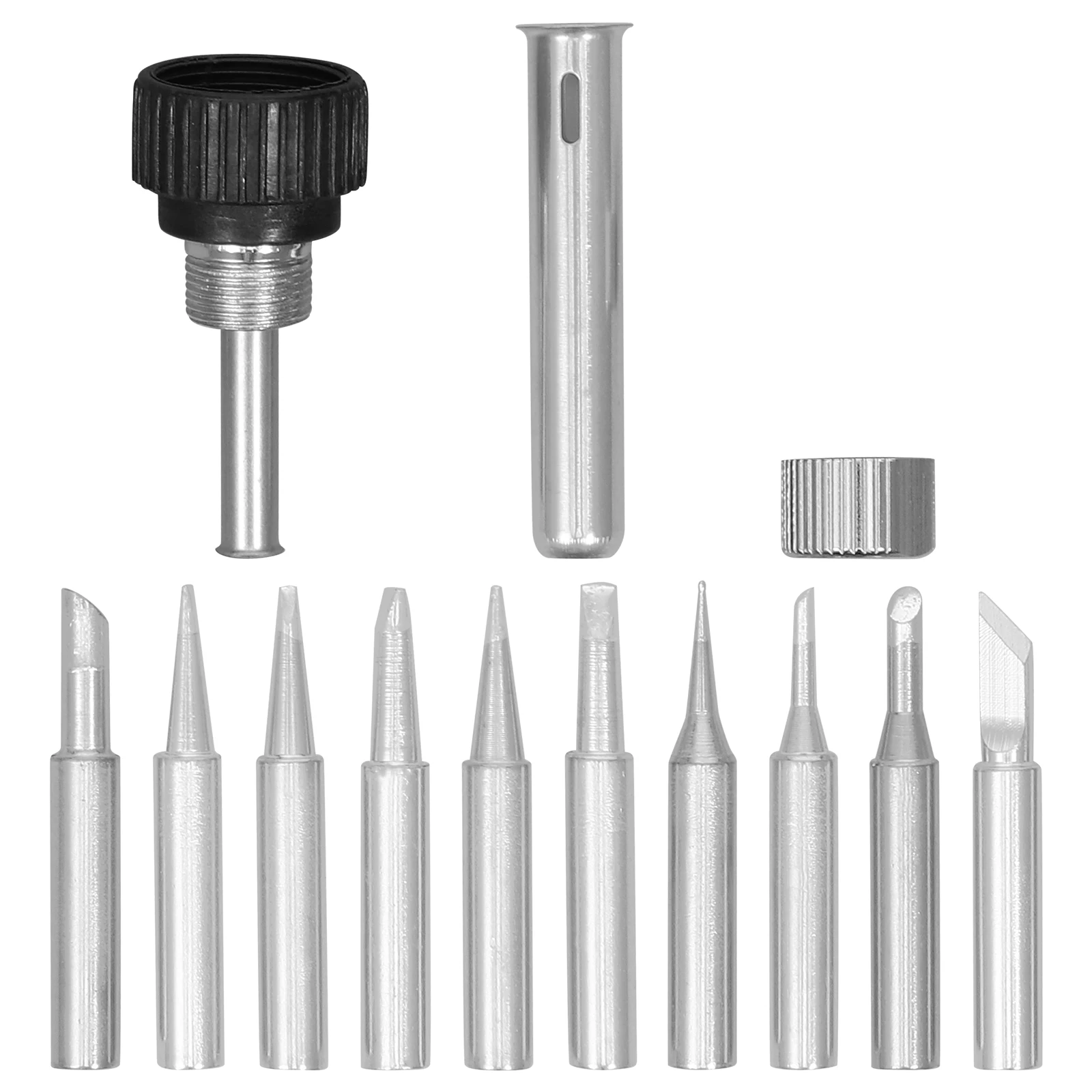 1 set Soldering Iron Tip Set Black K 1C 16D 24D 32D Tube Included Welding Tool Accessories for Electronics Repair
1 set Soldering Iron Tip Set Black K 1C 16D 24D 32D Tube Included Welding Tool Accessories for Electronics Repair
