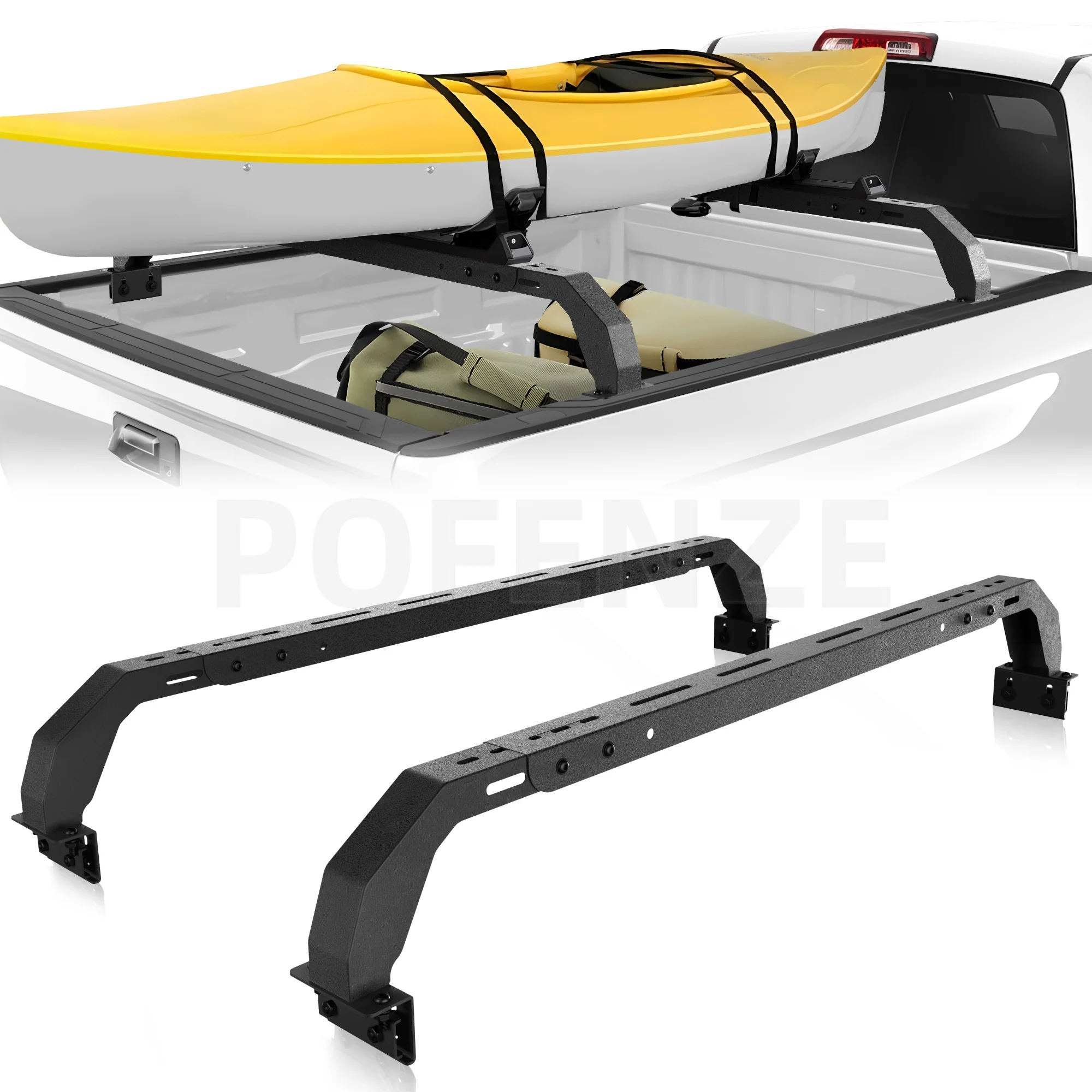 Truck Rack with 2 Cross Bars Truck Bed Cargo Carrier Heavy Duty Low Profile Back Rack
Truck Rack with 2 Cross Bars Truck Bed Cargo Carrier Heavy Duty Low Profile Back Rack
