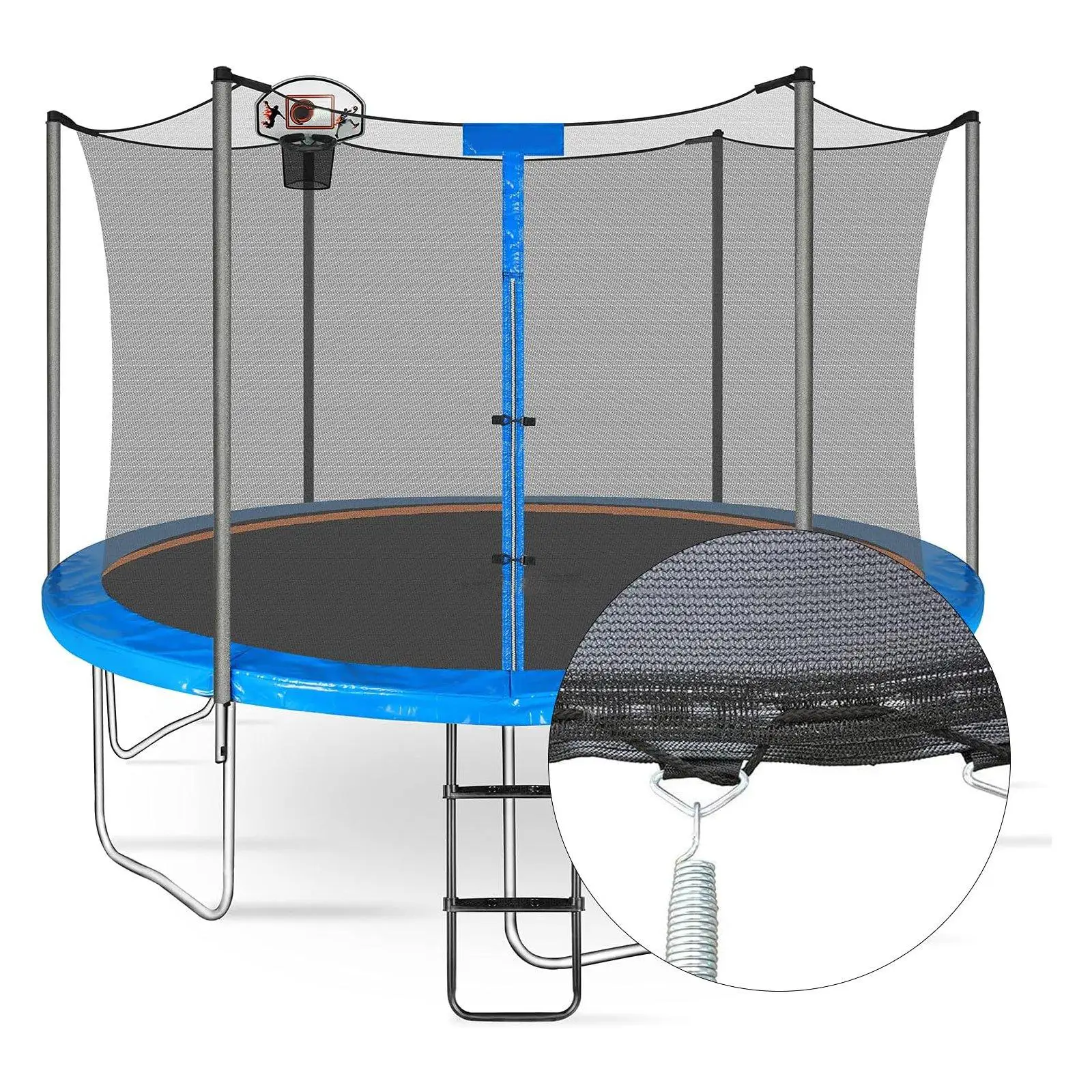 Trampoline Safety Enclosure Net Black Guard Fence Zipper Closure Protection for Round Frame Replacement Breathable Barrier Net
Trampoline Safety Enclosure Net Black Guard Fence Zipper Closure Protection for Round Frame Replacement Breathable Barrier Net