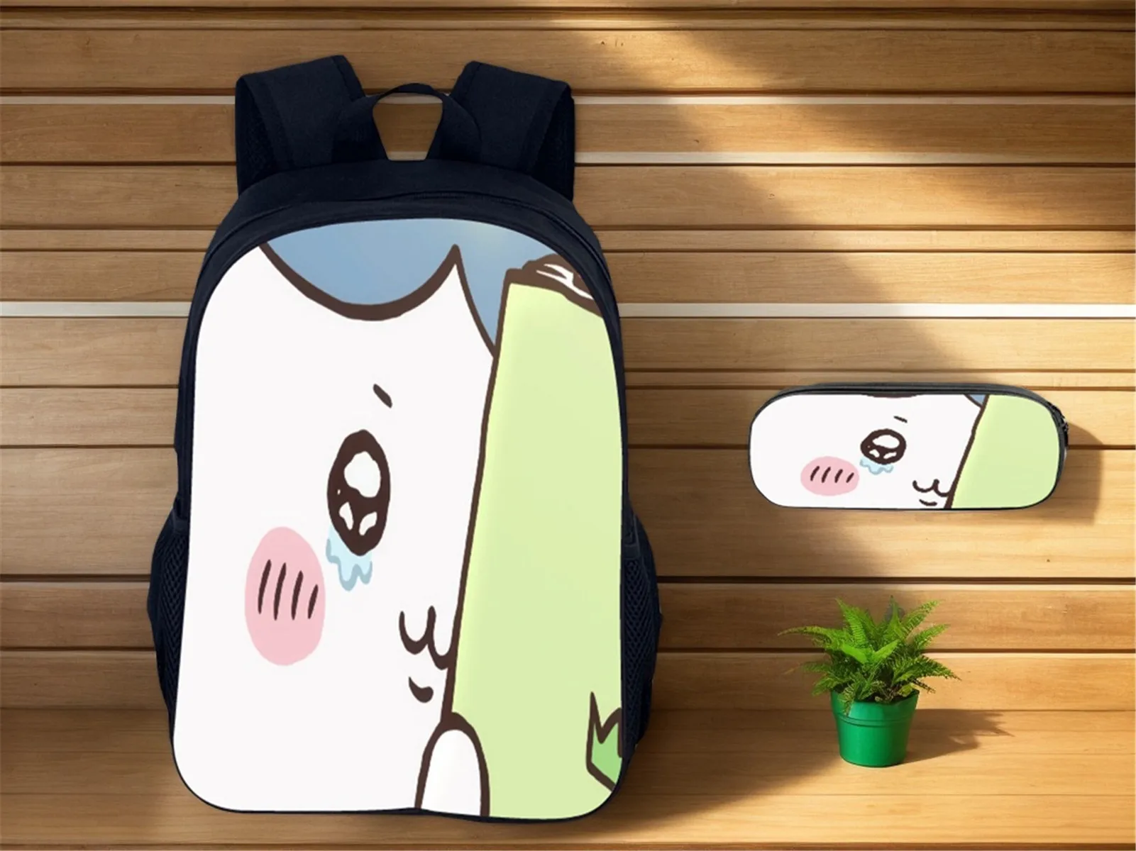 2 in 1 School Backpack Set Casual Daypack-Elementary Kid Chiikawa Lightweight Bookbag+Pencil Case
2 in 1 School Backpack Set Casual Daypack-Elementary Kid Chiikawa Lightweight Bookbag+Pencil Case