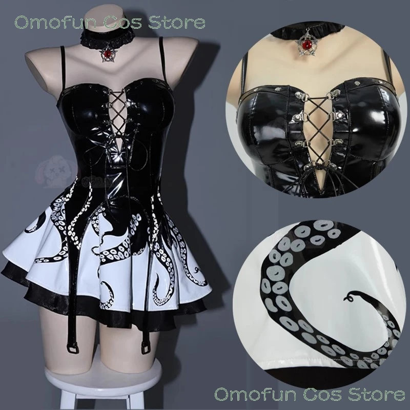 Cthulhu Tentacle Style Cosplay Costume Sexy Octopus Original Black Dress Punk Gothic Design Women Halloween Pub Party Set
Cthulhu Tentacle Style Cosplay Costume Sexy Octopus Original Black Dress Punk Gothic Design Women Halloween Pub Party Set