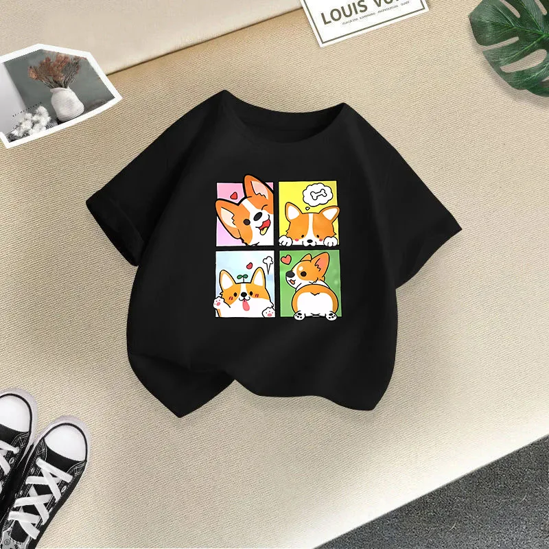 New Style of Short-sleeved, Stylish Korean-style Tops for Children, Summer Clothes for Kids and Babies Kids Clothes 
New Style of Short-sleeved, Stylish Korean-style Tops for Children, Summer Clothes for Kids and Babies Kids Clothes