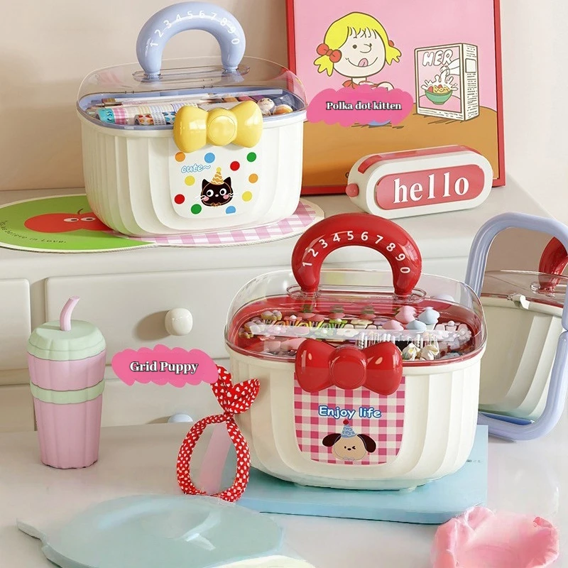 1PC Children's Hair Accessory Box Double-layer Portable Hair Clip Headband Earring Bracelet Necklace Makeup Storage Box
1PC Children's Hair Accessory Box Double-layer Portable Hair Clip Headband Earring Bracelet Necklace Makeup Storage Box
