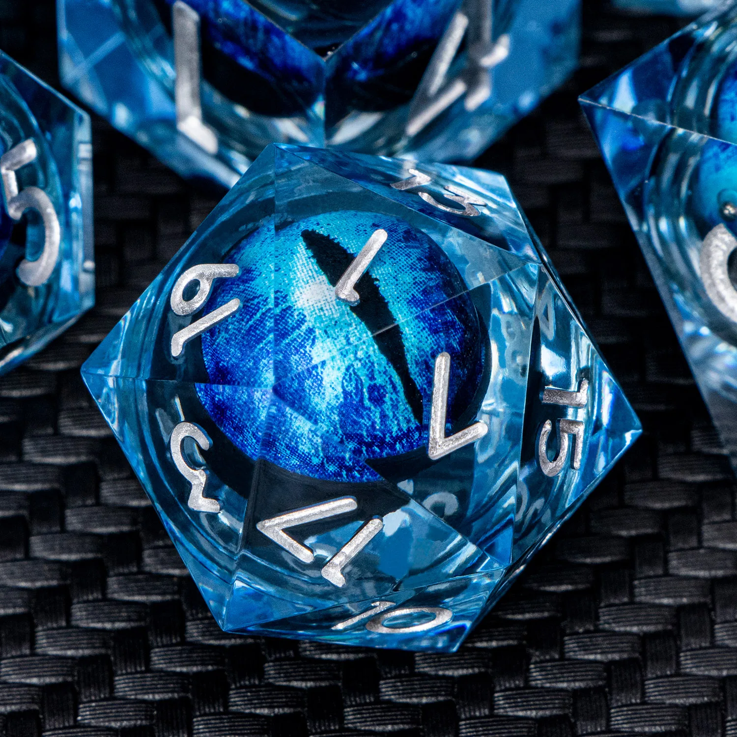 Blue Dnd D20 Liquid Flow Eye Dice Set & Ring D and D Sharp Edge Dice For D6 RPG Dungeon and Dragon Pathfinder Role Playing Games
Blue Dnd D20 Liquid Flow Eye Dice Set & Ring D and D Sharp Edge Dice For D6 RPG Dungeon and Dragon Pathfinder Role Playing Games