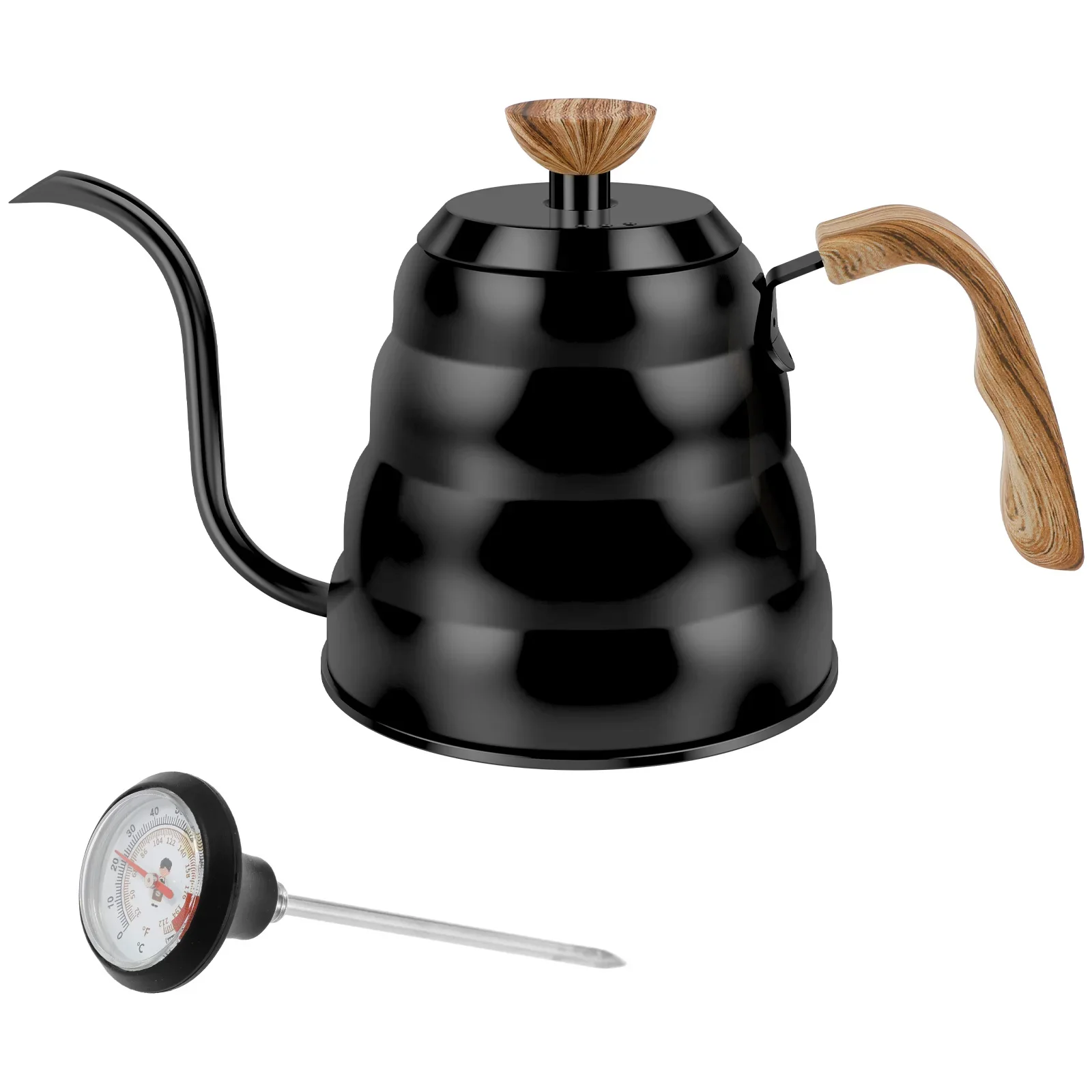 Pour Over Kettle 1000/1200 ml Stainless Steel Coffee Kettle Tea Kettle with Thermometer and Precise Pour Drip Spout Coffee Pots
Pour Over Kettle 1000/1200 ml Stainless Steel Coffee Kettle Tea Kettle with Thermometer and Precise Pour Drip Spout Coffee Pots