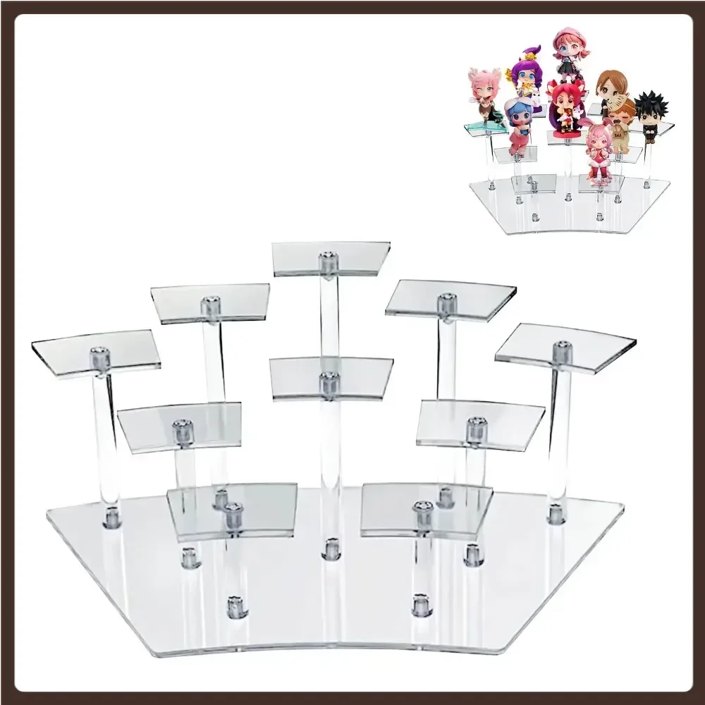 Acrylic Display Stands,10-Tier Action Figure Display Stand,Multilevel Acrylic Risers for Funko Pop Cupcake Dessert and Perfume
Acrylic Display Stands,10-Tier Action Figure Display Stand,Multilevel Acrylic Risers for Funko Pop Cupcake Dessert and Perfume