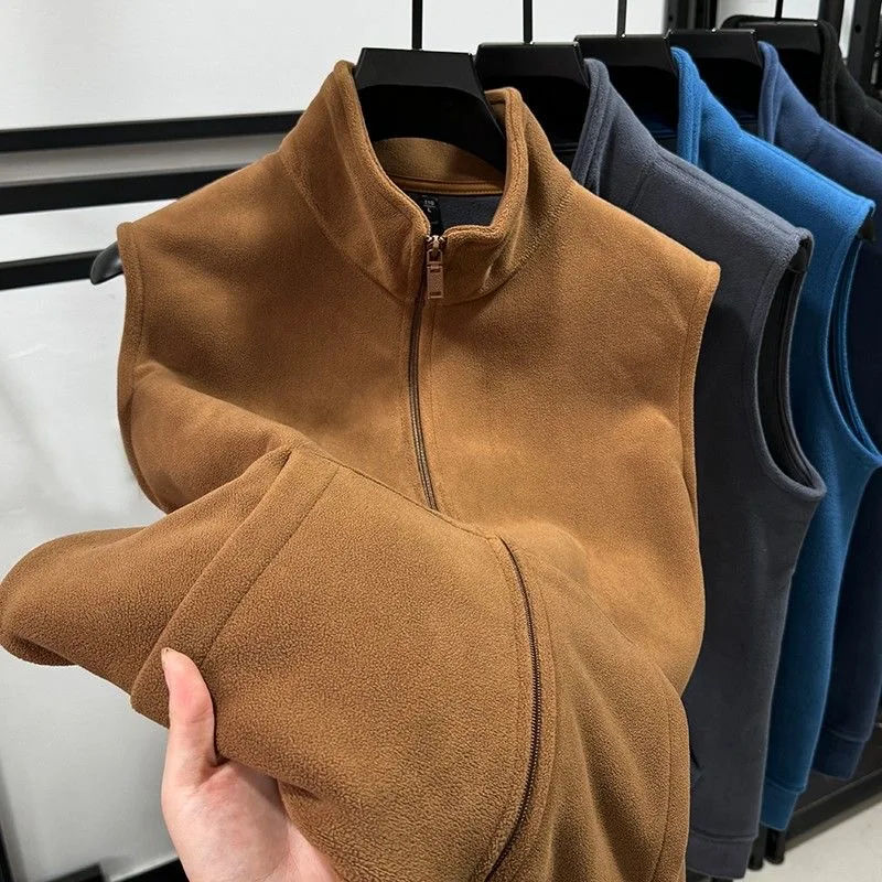 Thiened Fce жилет с воротником-стойкой, мужская рабочая одежда, осенне-зимний открытый кардиган, верхняя одежда со складками, молодежная теплая мода
Thiened Fce жилет с воротником-стойкой, мужская рабочая одежда, осенне-зимний открытый кардиган, верхняя одежда со складками, молодежная теплая мода