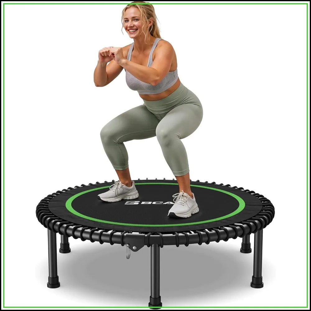 450/550LBS Mini Rebounder Trampoline for Adults, 40"/48" Foldable Fitness Trampoline with Bungees, Quiet & Stable Exercise Trampoline Indoor/Home/Garden
450/550LBS Mini Rebounder Trampoline for Adults, 40"/48" Foldable Fitness Trampoline with Bungees, Quiet & Stable Exercise Trampoline Indoor/Home/Garden