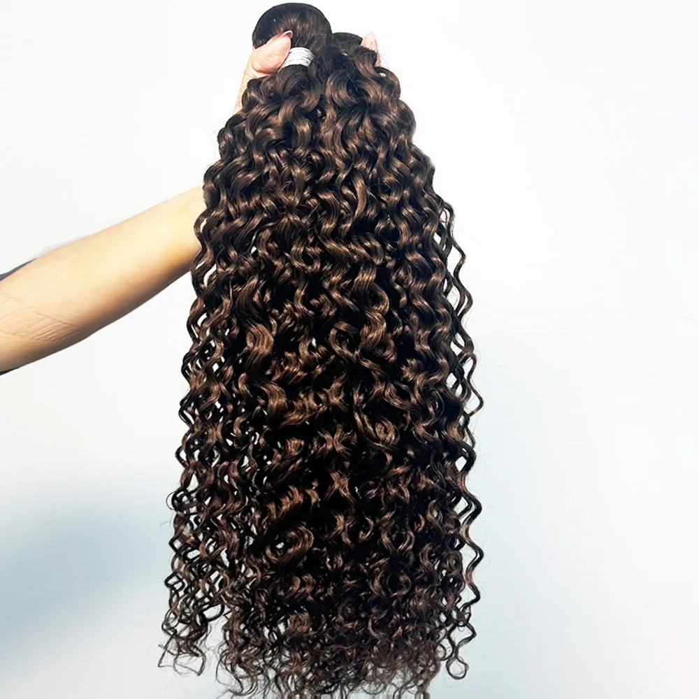 100% Human Hair Water Wave Dark Brown Human Hair Bundles Double Weft #4 Brazilian Hair Weave Virgin Remy Hair Extension 1/3Pcs
100% Human Hair Water Wave Dark Brown Human Hair Bundles Double Weft #4 Brazilian Hair Weave Virgin Remy Hair Extension 1/3Pcs