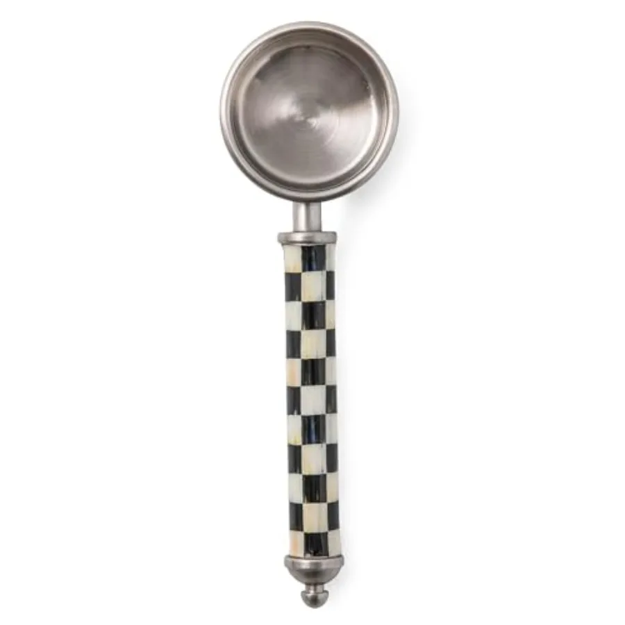 MACKENZIE-CHILDS Supper Club Coffee Scoop Cute Measuring Scoop for Coffee or Tea Leaves Coffee-Bar Accessory Black-and-White Co
MACKENZIE-CHILDS Supper Club Coffee Scoop Cute Measuring Scoop for Coffee or Tea Leaves Coffee-Bar Accessory Black-and-White Co