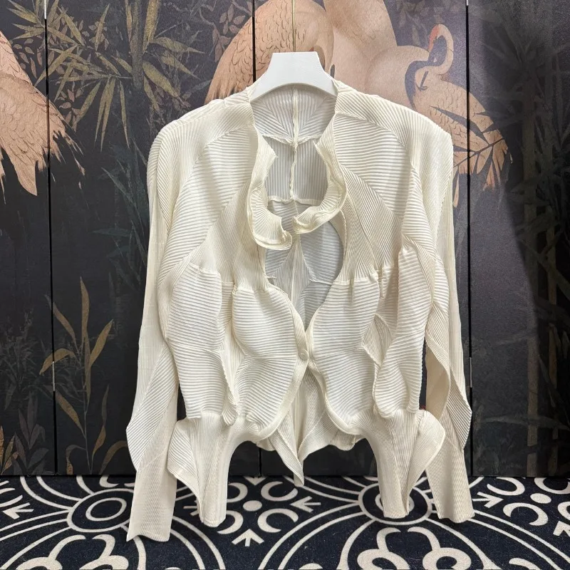Miyake плиссированная женская куртка 2021, корейский стиль, Y2K, винтажная плиссированная верхняя одежда, уникальный дизайн, свободная посадка, повседневная уличная одежда
Miyake плиссированная женская куртка 2021, корейский стиль, Y2K, винтажная плиссированная верхняя одежда, уникальный дизайн, свободная посадка, повседневная уличная одежда