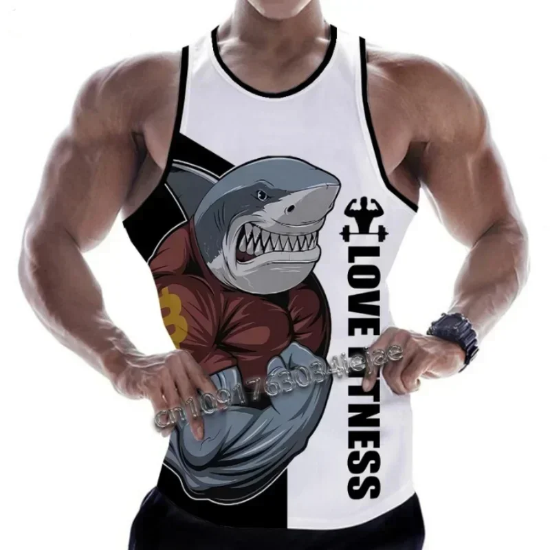 New Fashion Animal Shark Love Fitness 3D Tank Tops Letter Print Tops Sleeveless Vest Harajuku Streetwear GYM T-shirt
New Fashion Animal Shark Love Fitness 3D Tank Tops Letter Print Tops Sleeveless Vest Harajuku Streetwear GYM T-shirt