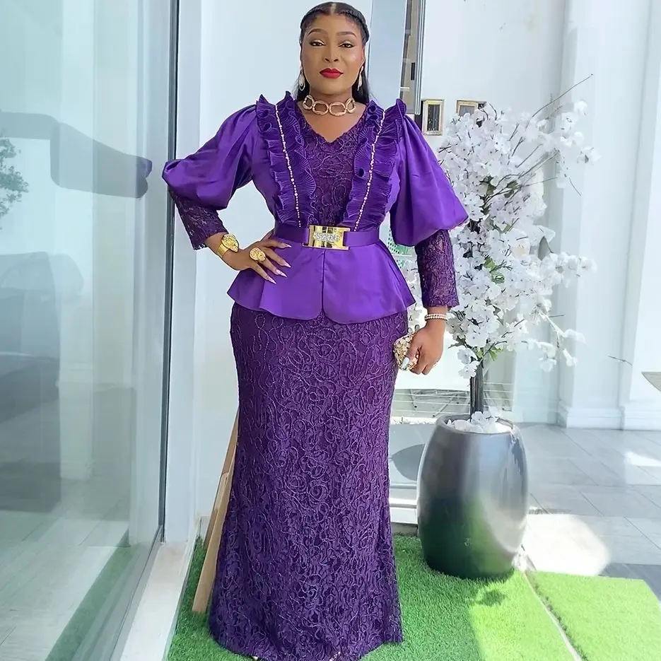 Plus Size African Party Dresses for Women Dashiki Ankara Lace Wedding Evening Gowns Elegant Turkey Muslim Maxi Dress 2025 New
Plus Size African Party Dresses for Women Dashiki Ankara Lace Wedding Evening Gowns Elegant Turkey Muslim Maxi Dress 2025 New