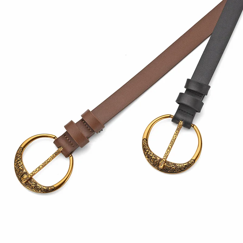 Retro Circle Women's New Spring Decorative Belt European and American Street Style Personalized Genuine Leather Waist Decoration
Retro Circle Women's New Spring Decorative Belt European and American Street Style Personalized Genuine Leather Waist Decoration