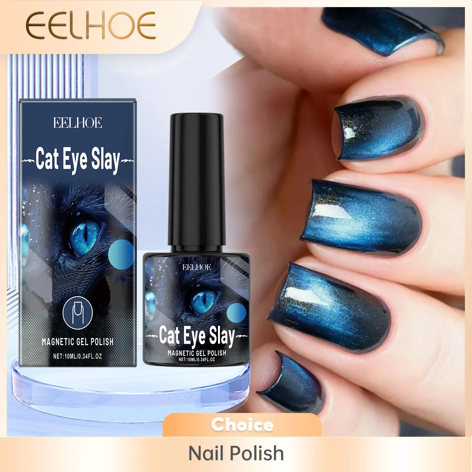 EELHOE 10ml Cat Eye Gel Polish Black Blue Varnish Water Based Nail Polish Lasting Dual Gloss Magnetic Gel Nail Polish Beautycare
EELHOE 10ml Cat Eye Gel Polish Black Blue Varnish Water Based Nail Polish Lasting Dual Gloss Magnetic Gel Nail Polish Beautycare
