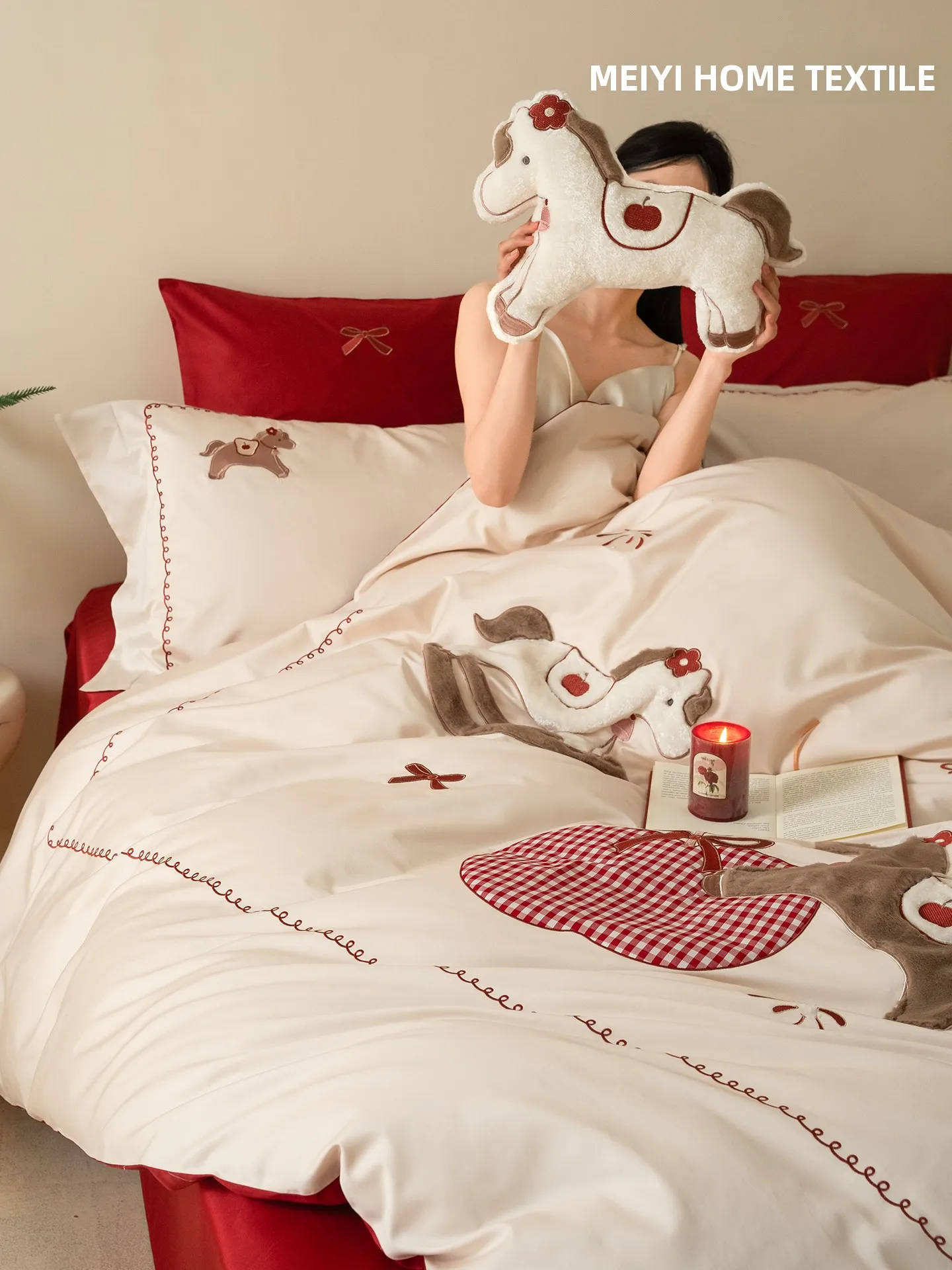 Red Soft Long Velvet Cotton Four Piece Bedding Set 2026 Year Embroidered Bed eet Comforter Cover Pillowcase Duvet Cover
Red Soft Long Velvet Cotton Four Piece Bedding Set 2026 Year Embroidered Bed eet Comforter Cover Pillowcase Duvet Cover