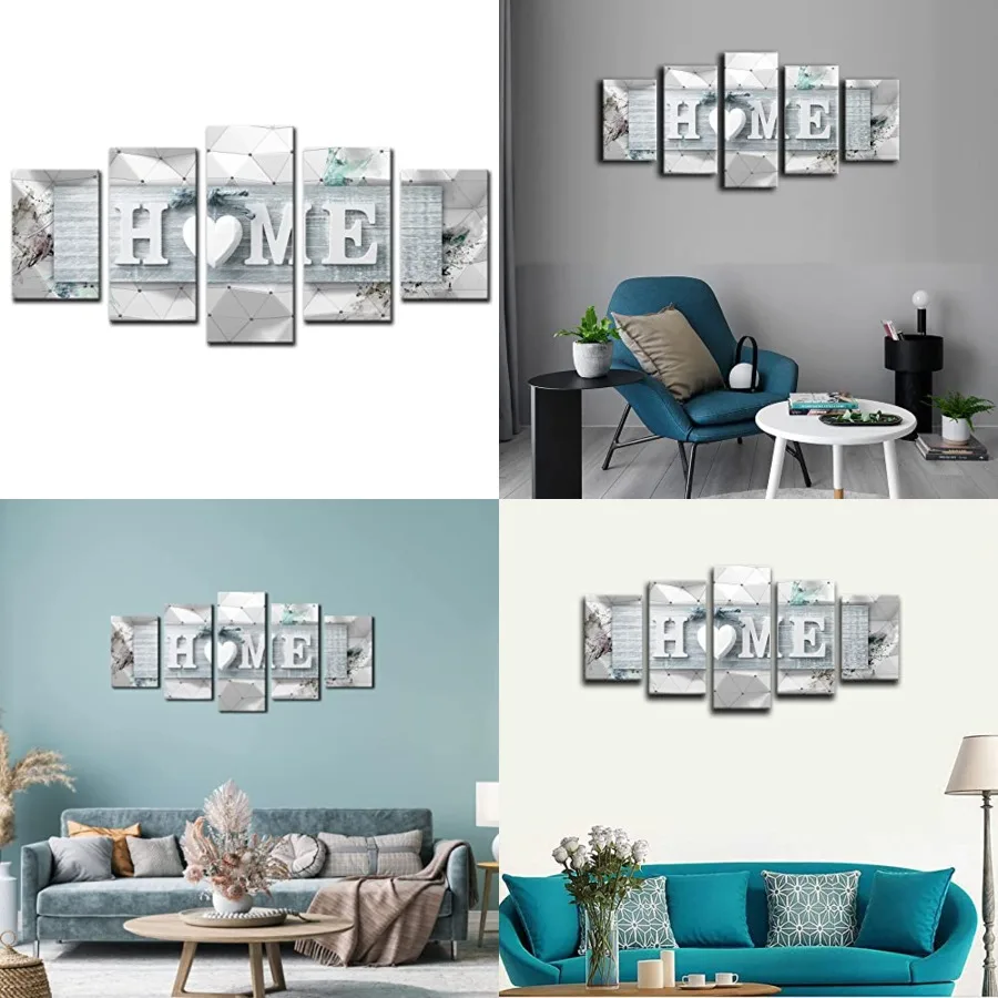 Home Love Wall Art Canvas and White 5 Panels Framed Painting for Living Room Decoration Modern Still Life Love Stretched Artwor
Home Love Wall Art Canvas and White 5 Panels Framed Painting for Living Room Decoration Modern Still Life Love Stretched Artwor