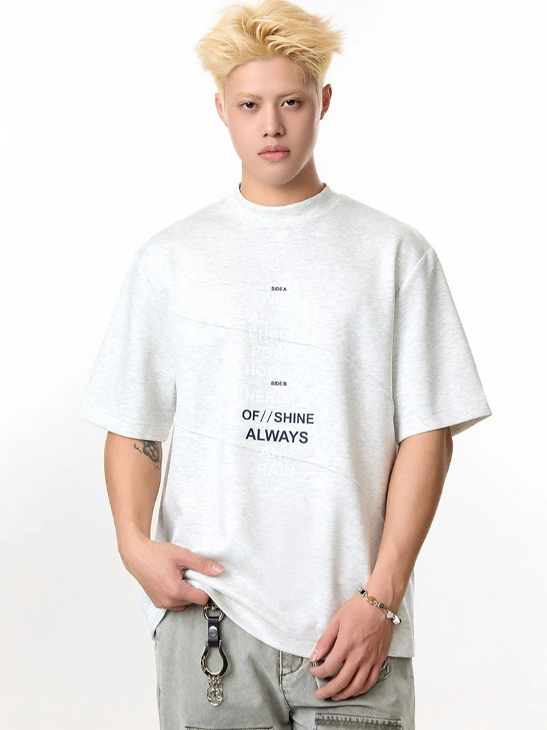 MADE EXTREME Air Layer Printed Letter Crew Neck Casual Short Sleeve T-Shirt Men's and Women's
MADE EXTREME Air Layer Printed Letter Crew Neck Casual Short Sleeve T-Shirt Men's and Women's
