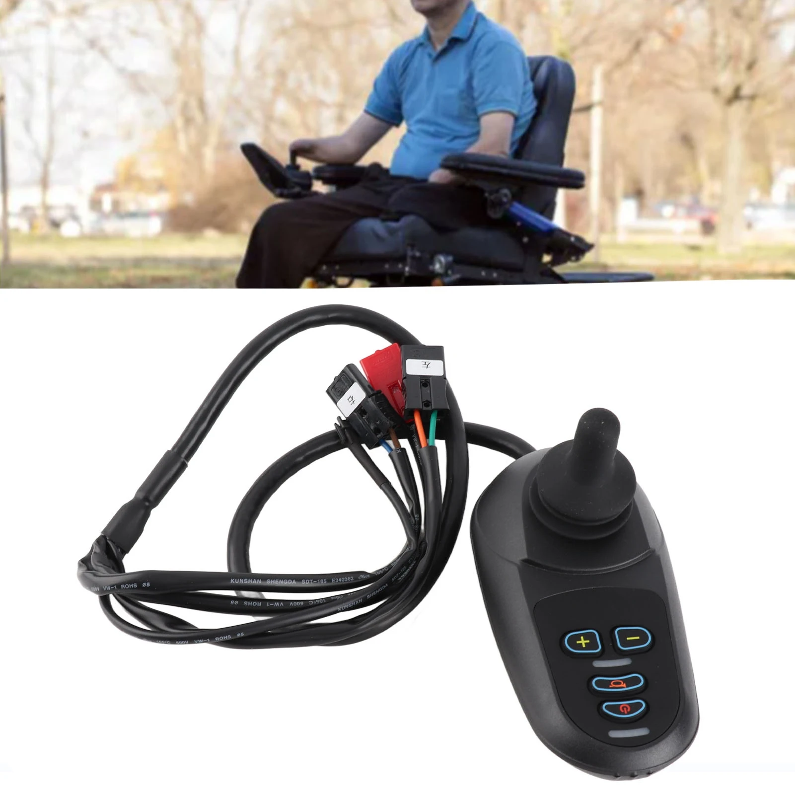 DC24V 45A Electric Wheelchair Controller Brushed Motor Separate Type Wheelchair Joystick Controller with Brake Function
DC24V 45A Electric Wheelchair Controller Brushed Motor Separate Type Wheelchair Joystick Controller with Brake Function