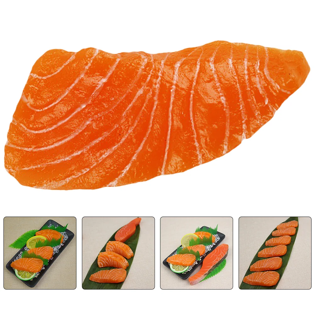 3 Pcs Simulation Salmon Lifelike Slices Fake Food Decors Artificial Models Lasting Colorfast Safe Decor Educational Toy
3 Pcs Simulation Salmon Lifelike Slices Fake Food Decors Artificial Models Lasting Colorfast Safe Decor Educational Toy