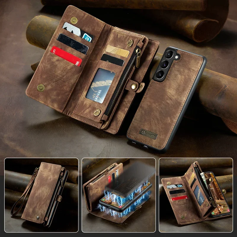 2 in 1 Magnetic Wallet Case for Samsung Galaxy S25 S24 S23 S22 S21 S20 FE S10 Plus Ultra Wireless Charging Zipper Flip Cover
2 in 1 Magnetic Wallet Case for Samsung Galaxy S25 S24 S23 S22 S21 S20 FE S10 Plus Ultra Wireless Charging Zipper Flip Cover