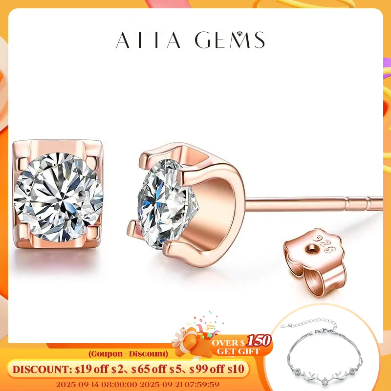 Moissanite Earrings for Women 18K Rose Gold Plated Silver D Color VVS1 Round Moissanite Diamond Earrings Mother's Day Jewelry
Moissanite Earrings for Women 18K Rose Gold Plated Silver D Color VVS1 Round Moissanite Diamond Earrings Mother's Day Jewelry