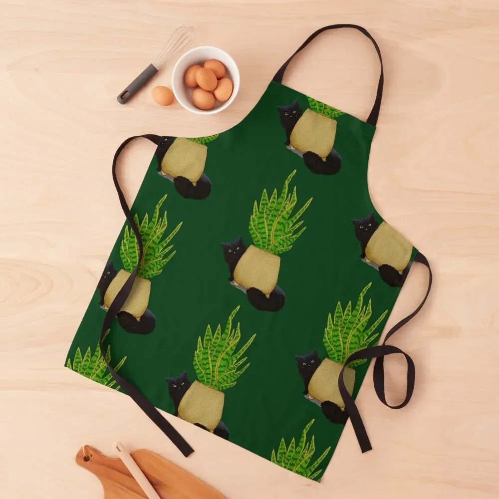 Snake Plant and Black Cat Illustration Apron Goods For Home And Kitchen Christmas gift household woman For Nail Stylist Apron
Snake Plant and Black Cat Illustration Apron Goods For Home And Kitchen Christmas gift household woman For Nail Stylist Apron
