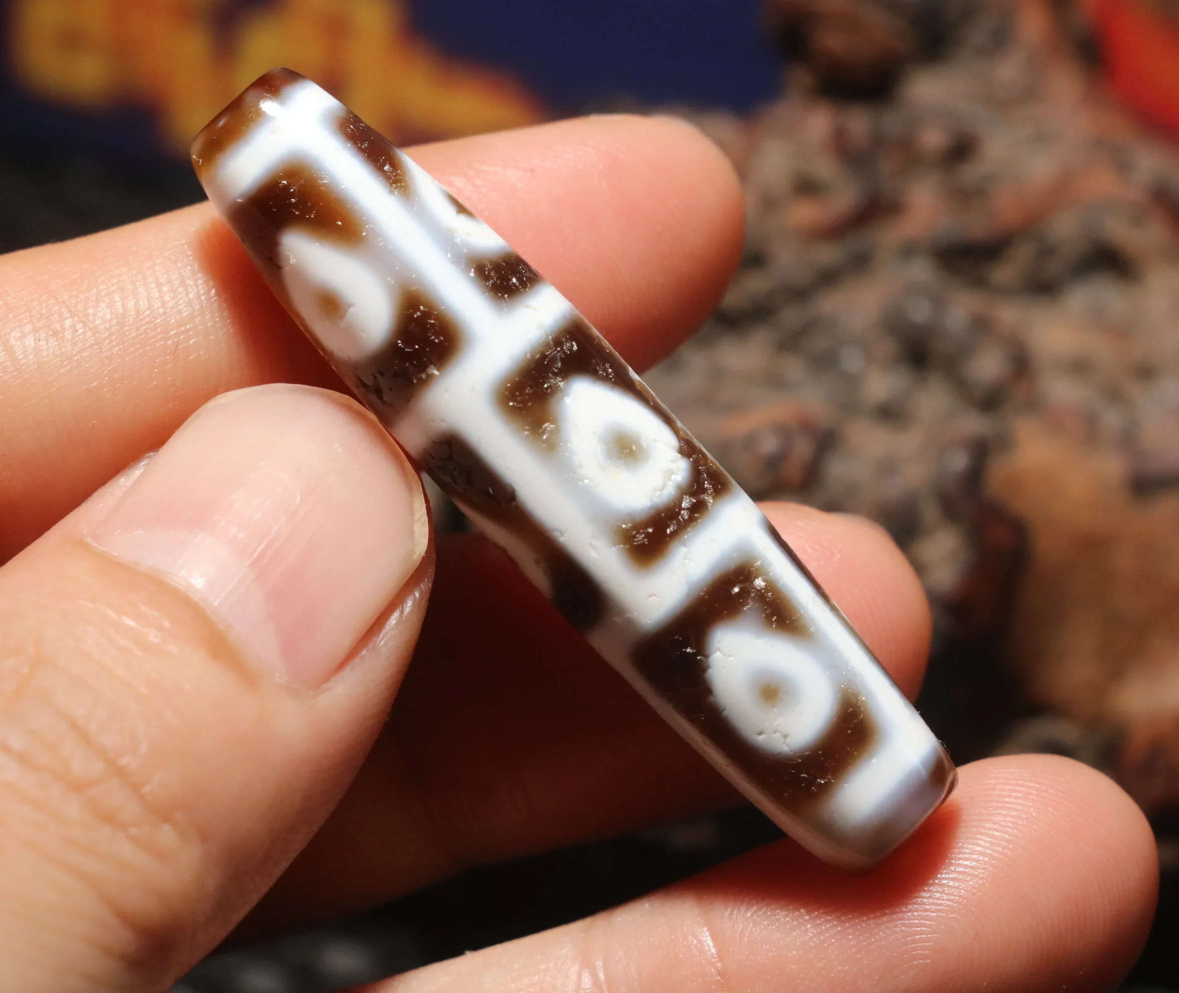 AL Ultra Energy Tibetan Old Agate Fold Line 9 Buddha Eyed Smoothly dZi Bead Pendant Amulet Big Treasure Timestown UPD21Asw
AL Ultra Energy Tibetan Old Agate Fold Line 9 Buddha Eyed Smoothly dZi Bead Pendant Amulet Big Treasure Timestown UPD21Asw