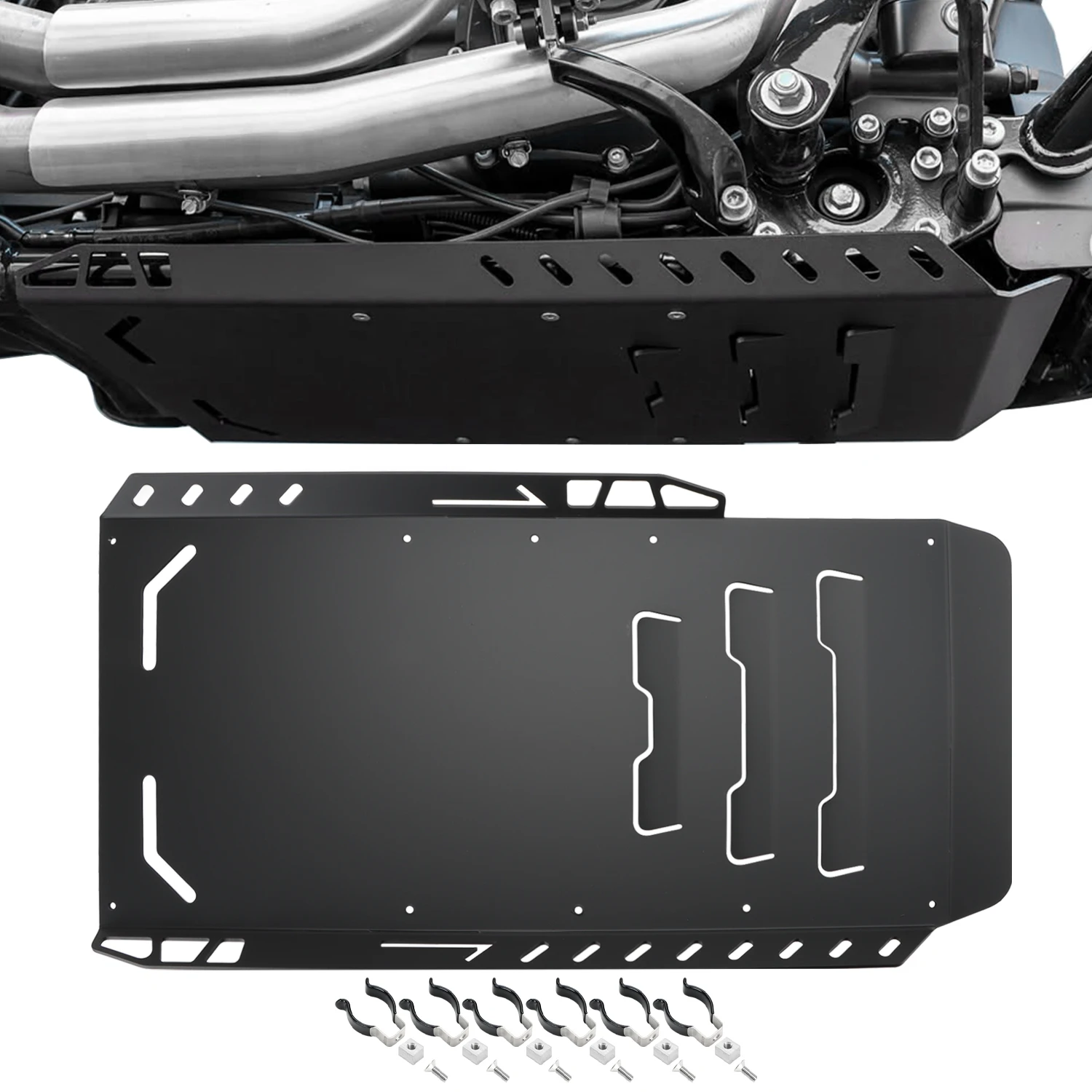 Motorcycle Skid Plate Lower Engine Base Chassis Guard Protection Black For Harley CVO Road Glide RoadKing Street Glide 2014-2024
Motorcycle Skid Plate Lower Engine Base Chassis Guard Protection Black For Harley CVO Road Glide RoadKing Street Glide 2014-2024