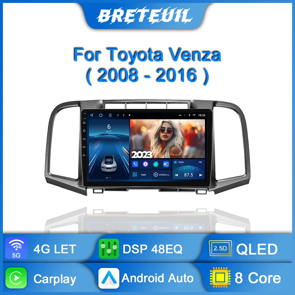 Car Radio For Toyota Venza 2008 - 2016 Android Multimedia Video Player Navigation GPS Carplay QLED Touch Screen Auto Stereo WIFI
Car Radio For Toyota Venza 2008 - 2016 Android Multimedia Video Player Navigation GPS Carplay QLED Touch Screen Auto Stereo WIFI