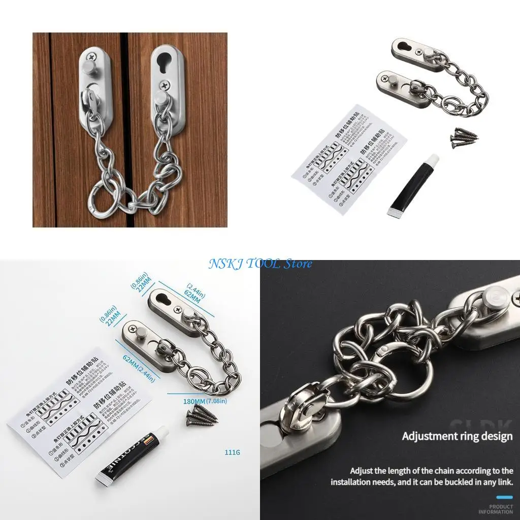 L8RC Commercial Grade Steel Door Lockset Chain With Enter Set up For Renters Homeowners
L8RC Commercial Grade Steel Door Lockset Chain With Enter Set up For Renters Homeowners
