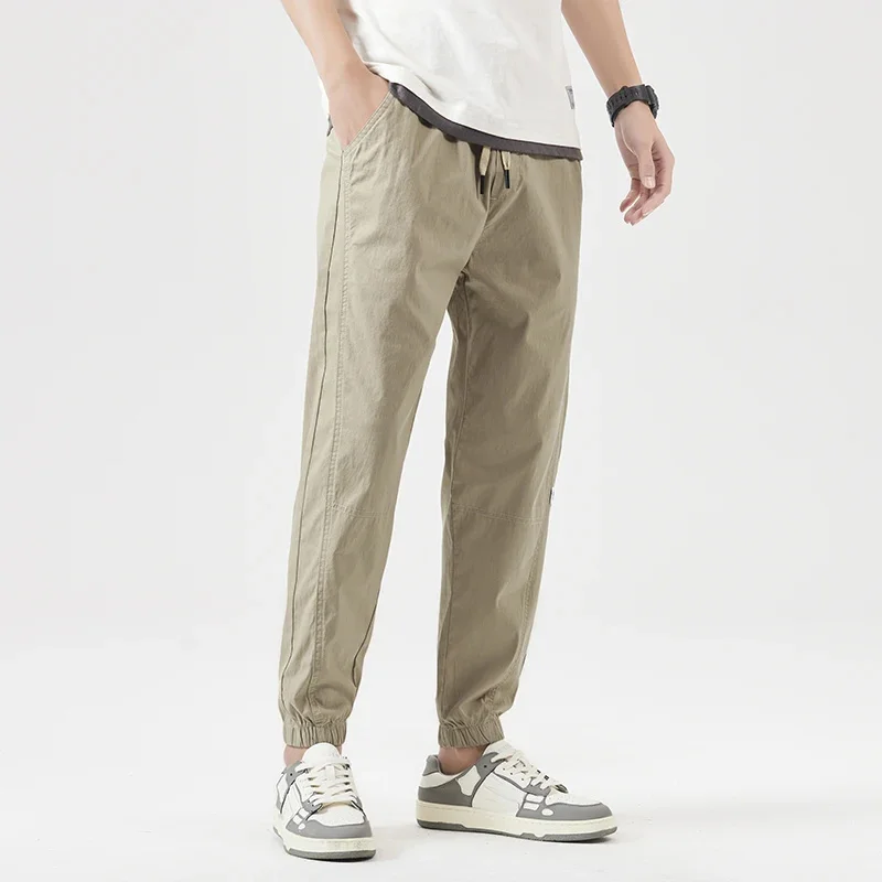 Summer Cotton And Men'S Thin Ankle Pants Comfortable Harem Drawstring Korean Version Of Solid Color Light Green
Summer Cotton And Men'S Thin Ankle Pants Comfortable Harem Drawstring Korean Version Of Solid Color Light Green