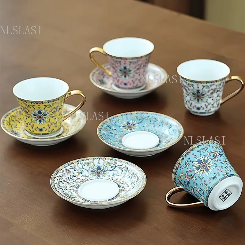 180ml Enamel Ceramic Coffee Cup Chinese Style Bone China Milk Cup High-end Drinking Utensils Household Master Teacup Drinkware
180ml Enamel Ceramic Coffee Cup Chinese Style Bone China Milk Cup High-end Drinking Utensils Household Master Teacup Drinkware