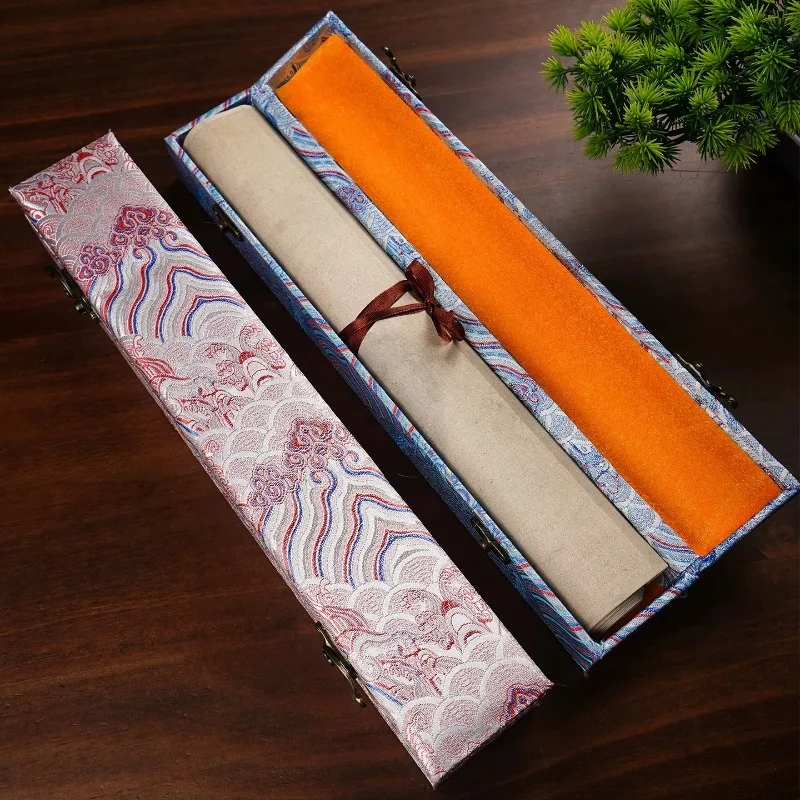 Chinese Brocade Scroll Box, Empty Gift Box for Calligraphy Artwork Storage, Scroll Holder for Wall Art & Posters Preservation
Chinese Brocade Scroll Box, Empty Gift Box for Calligraphy Artwork Storage, Scroll Holder for Wall Art & Posters Preservation