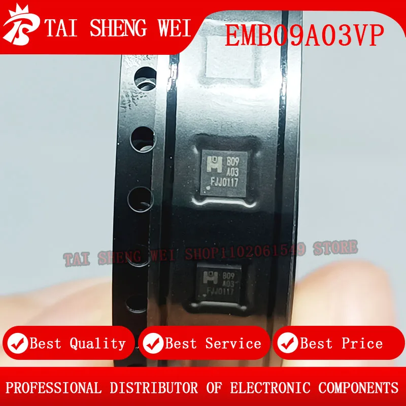 10pcs EMB09A03VP EMB09A03 Silk screen B09A03 Silk screen B09 A03 QFN8 QFN-8 NEW Original
10pcs EMB09A03VP EMB09A03 Silk screen B09A03 Silk screen B09 A03 QFN8 QFN-8 NEW Original