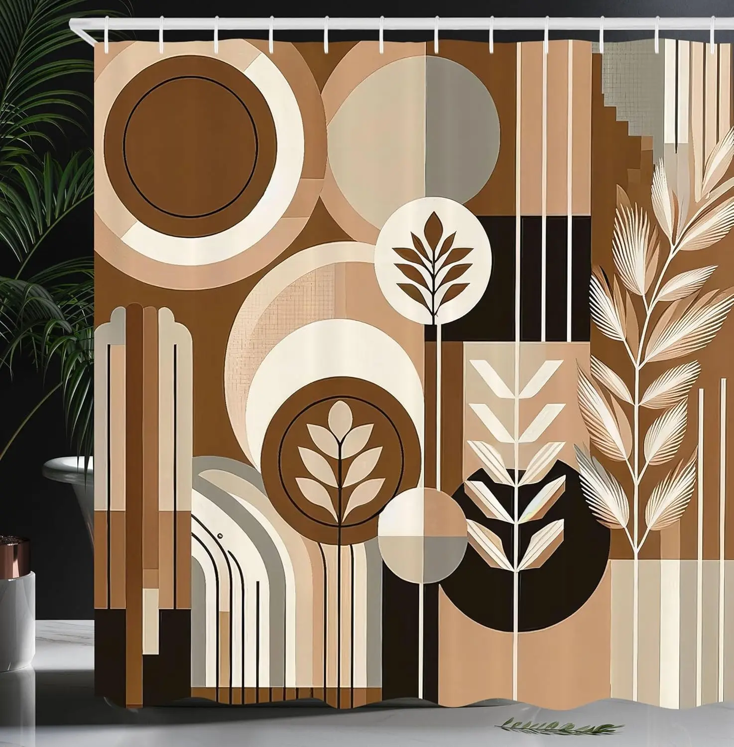 Занавеска для душа Ambesonne Monstera, абстрактный стиль середины века в стиле бохо, воображение, приключение, кофе и земля, тканевая ткань для ванной комнаты
Занавеска для душа Ambesonne Monstera, абстрактный стиль середины века в стиле бохо, воображение, приключение, кофе и земля, тканевая ткань для ванной комнаты