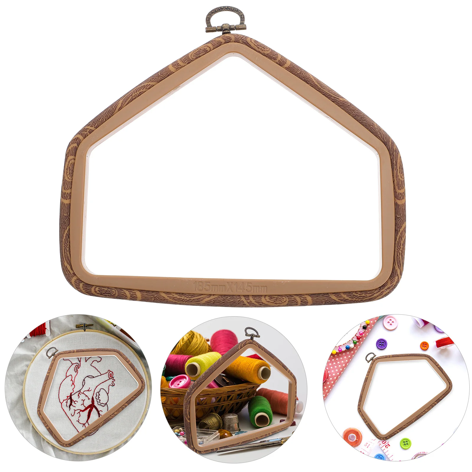 4Pcs Retro Embroidery Shape Imitated Wood Frame DIY Cross Stitch Hoop Wall Decor Craft Sewing Embroidery Art
4Pcs Retro Embroidery Shape Imitated Wood Frame DIY Cross Stitch Hoop Wall Decor Craft Sewing Embroidery Art