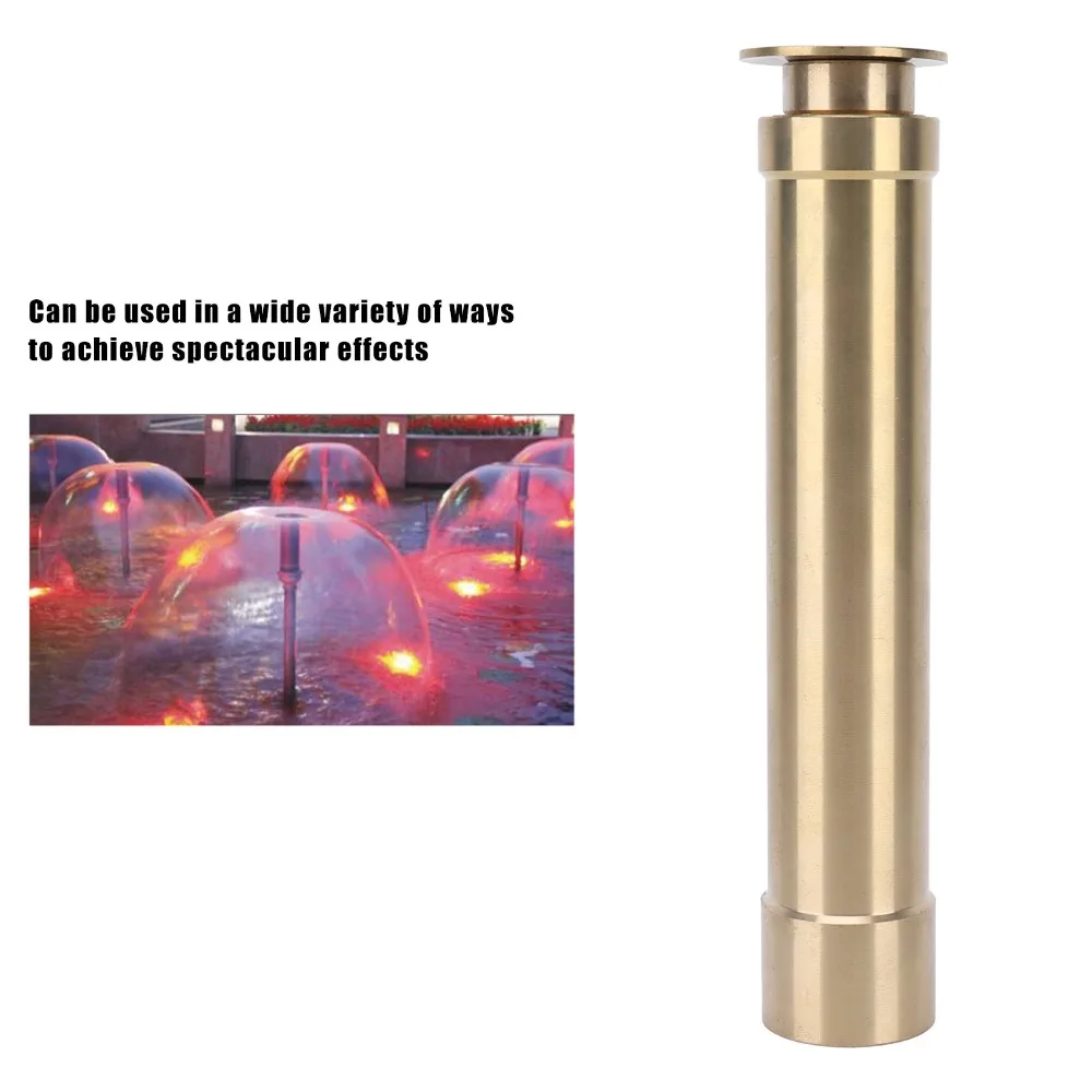 G1 DN25 Female Thread Fountain Nozzle Telescopic Brass Fountain Sprinkler Adjustable Gold Fountain Spray Head Pool Fountain
G1 DN25 Female Thread Fountain Nozzle Telescopic Brass Fountain Sprinkler Adjustable Gold Fountain Spray Head Pool Fountain