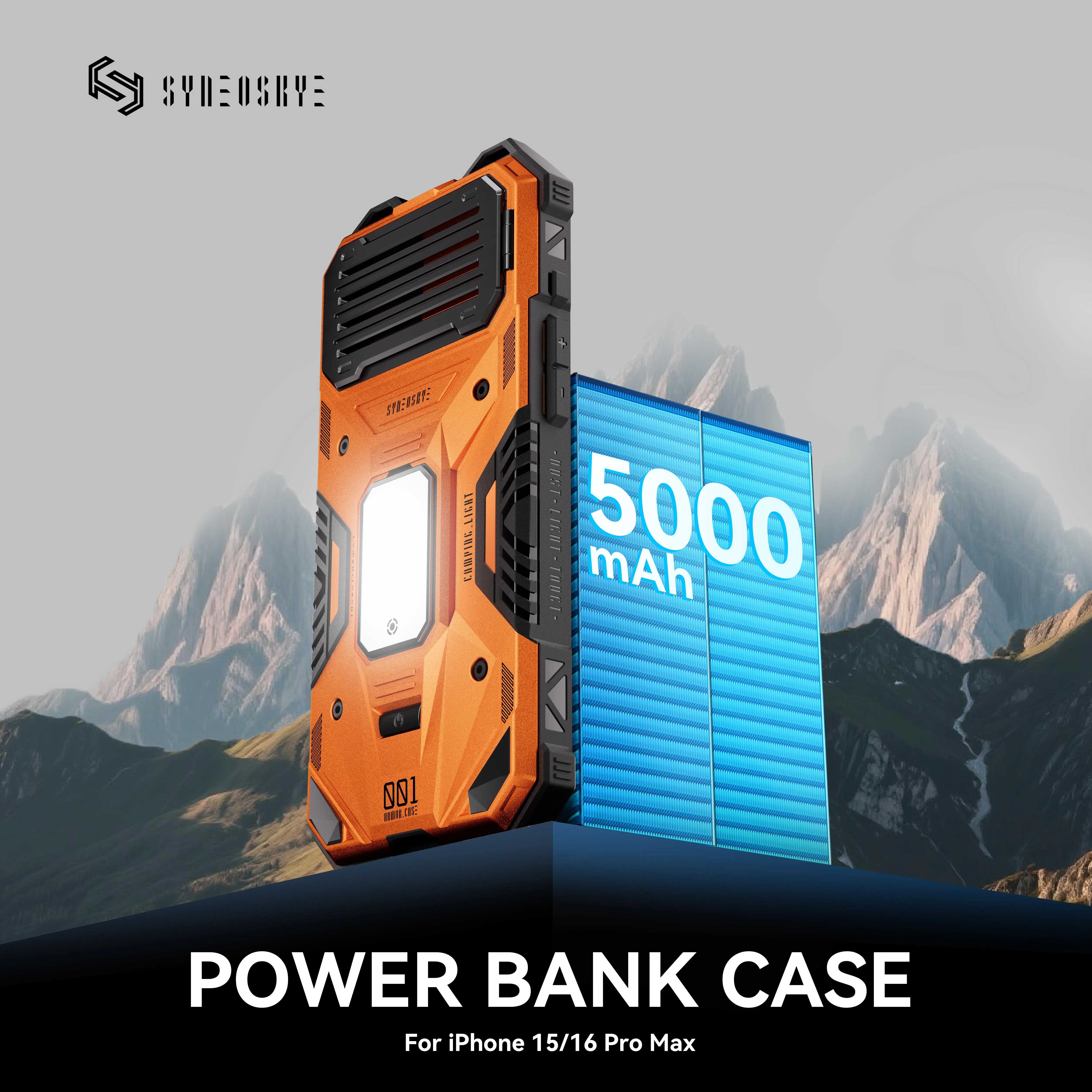 SYNEOSKYE Case For iPhone 16 Pro Max Power Bank Charging Case Outdoor Stand Phone Case For iPhone 15 Pro Max With Magnetic Light
SYNEOSKYE Case For iPhone 16 Pro Max Power Bank Charging Case Outdoor Stand Phone Case For iPhone 15 Pro Max With Magnetic Light