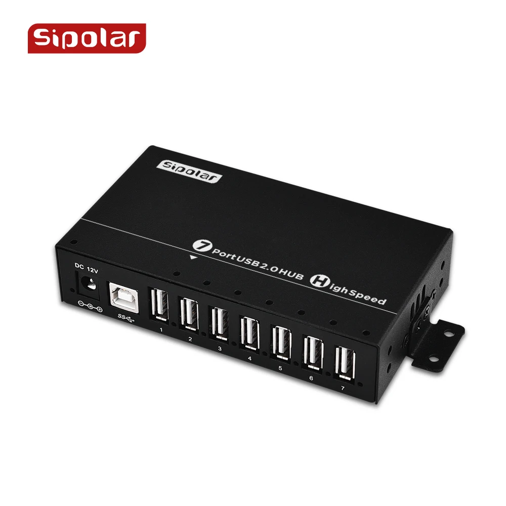 Sipolar A-172 New USB 2.0 HUB design With 36W 12V3A Power Adapter Aluminum 7 Port USB charger port hub Black
Sipolar A-172 New USB 2.0 HUB design With 36W 12V3A Power Adapter Aluminum 7 Port USB charger port hub Black