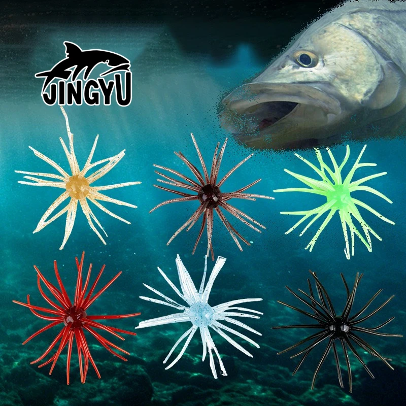 JINGYU Sea Urchin Simulated Fishing Lure Soft Silicone Bait for Bream Pike Bass Mandarin Tilapia - Effective Fishing Gear
JINGYU Sea Urchin Simulated Fishing Lure Soft Silicone Bait for Bream Pike Bass Mandarin Tilapia - Effective Fishing Gear